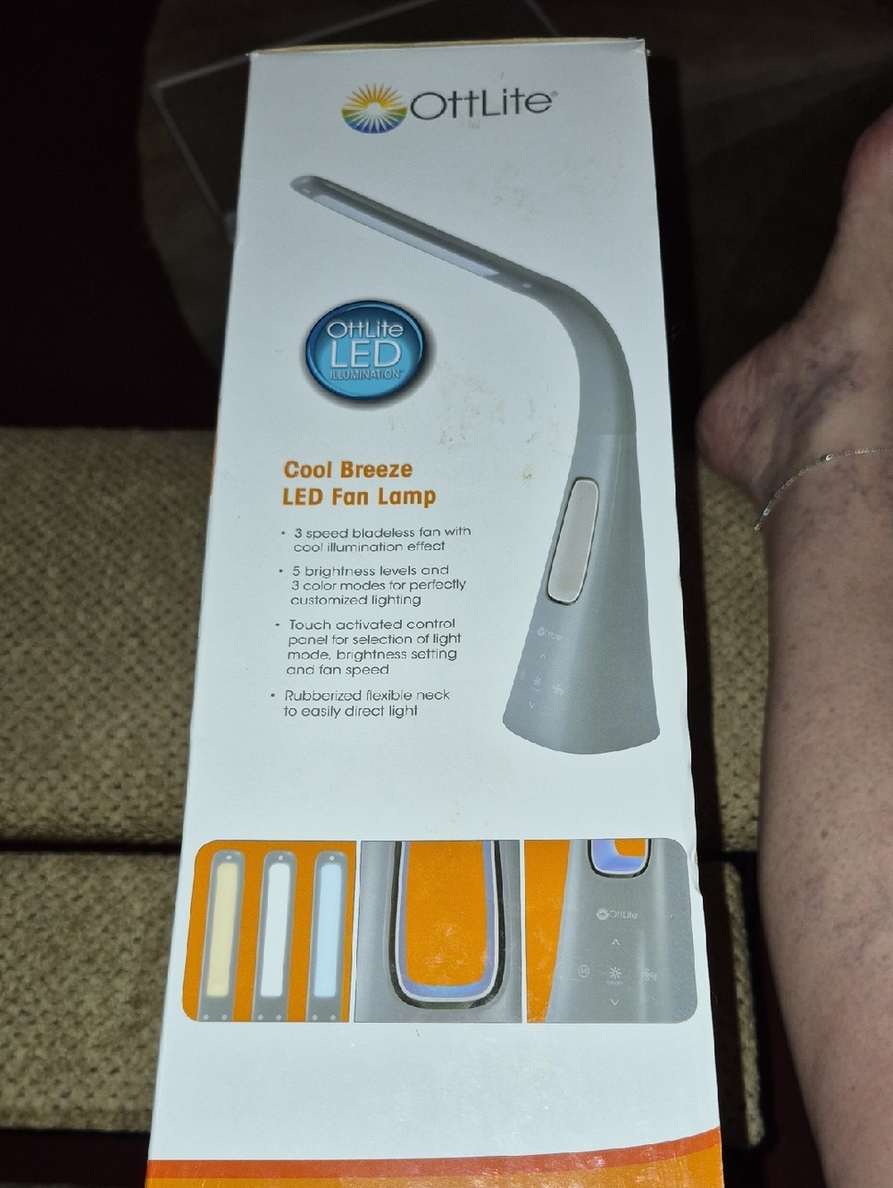 Cool Breeze LED Fan Lamp - Gray - Picture 3 of 4